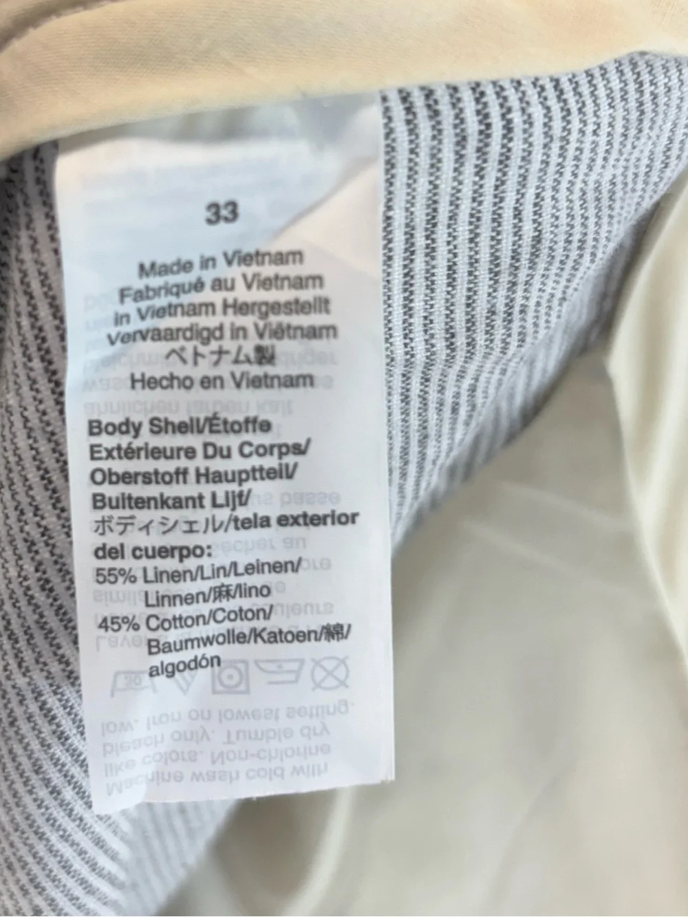 J. Crew Men’s Size 33 Blue Striped 9”‎ Inseam Chino Shorts